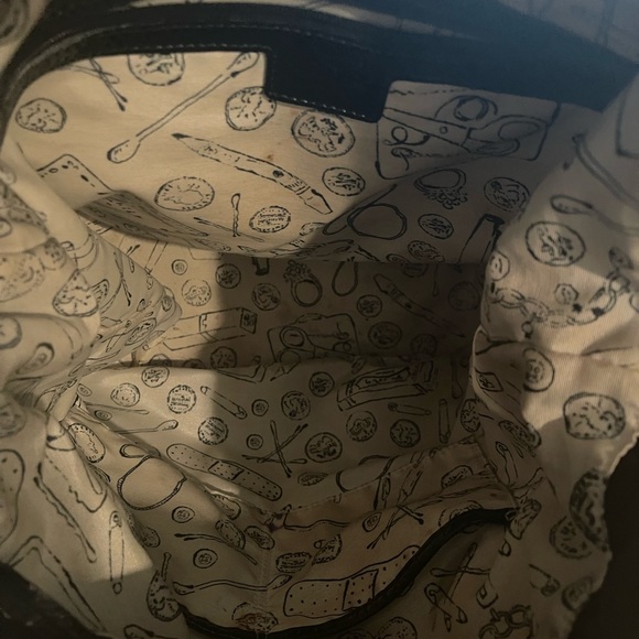 Kate Spade BackPack Drawstring black Gold hardware - Picture 7 of 8